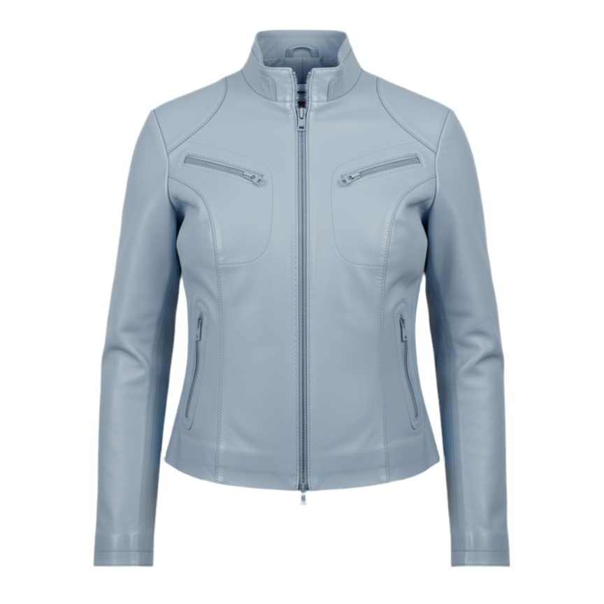 Women’s Lambskin Biker Jacket – “Tiffany”