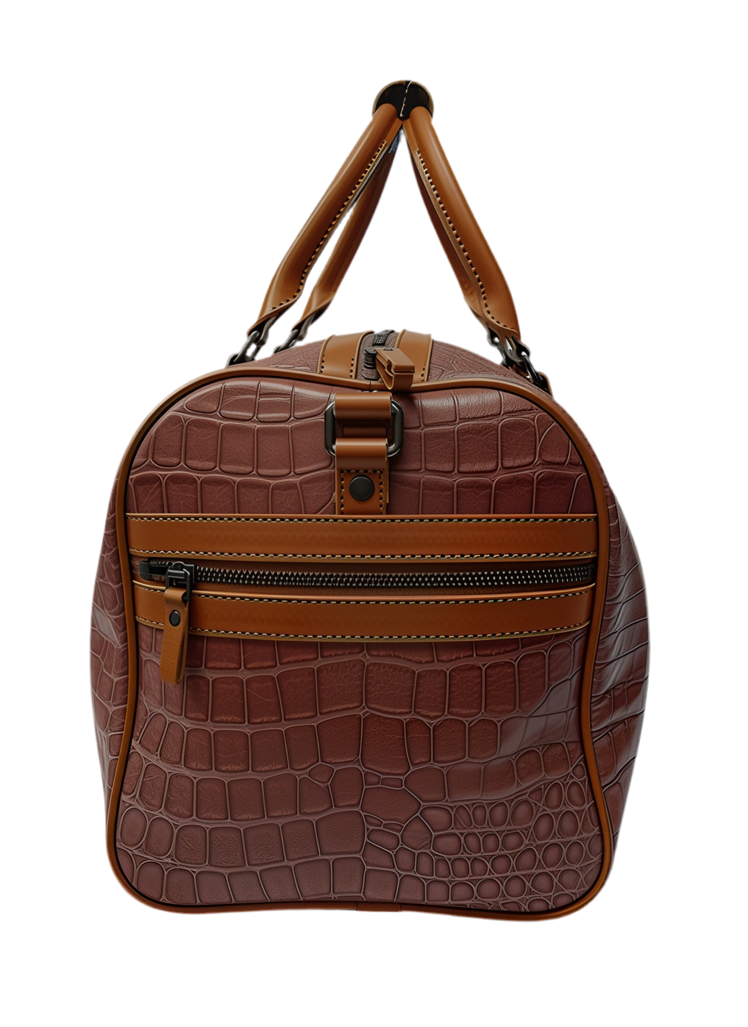 Men’s Weekend Bag – Marrakchi Cowhide Leather Snake Pattern