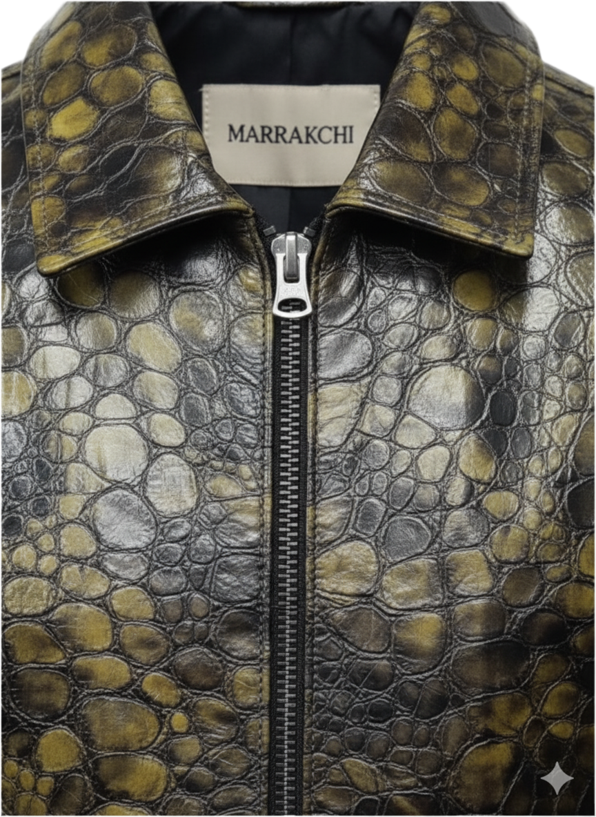 One in a Million Reptile Pattern Lambskin Jacket (LIMITED EDITION)