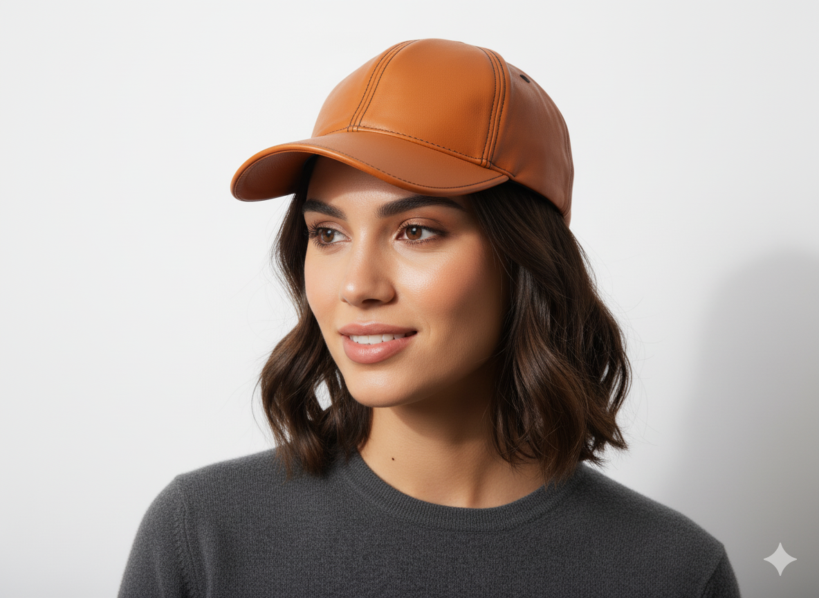 Marrakchi Leather Baseball Cap