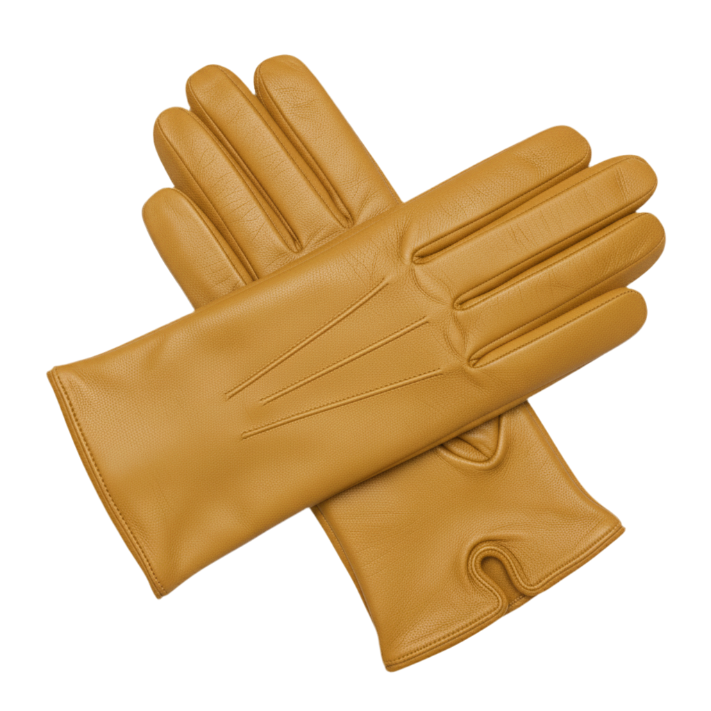 Gants en cuir pour hommes – doublure douce, plusieurs tailles et couleurs