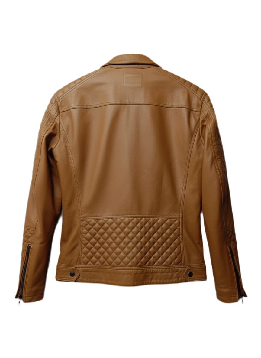 Camel Leather Jacket – COOPER