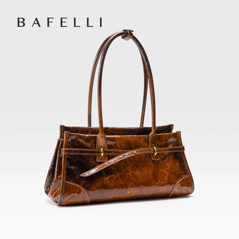 BAFELLI Genuine Leather Boston Bag
