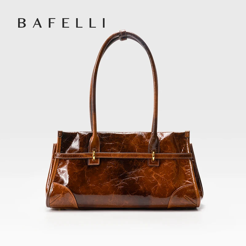 BAFELLI Genuine Leather Boston Bag