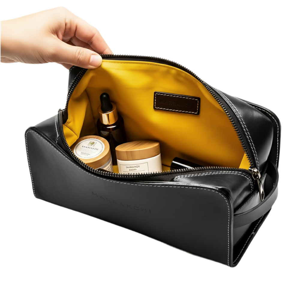 La trousse de toilette noire Marrakchi