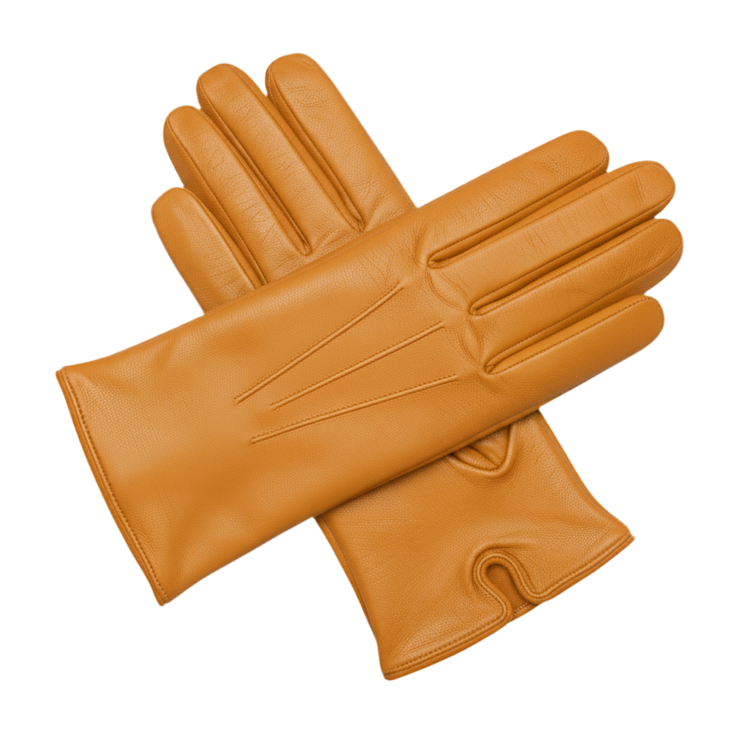 Gants en cuir pour hommes – doublure douce, plusieurs tailles et couleurs