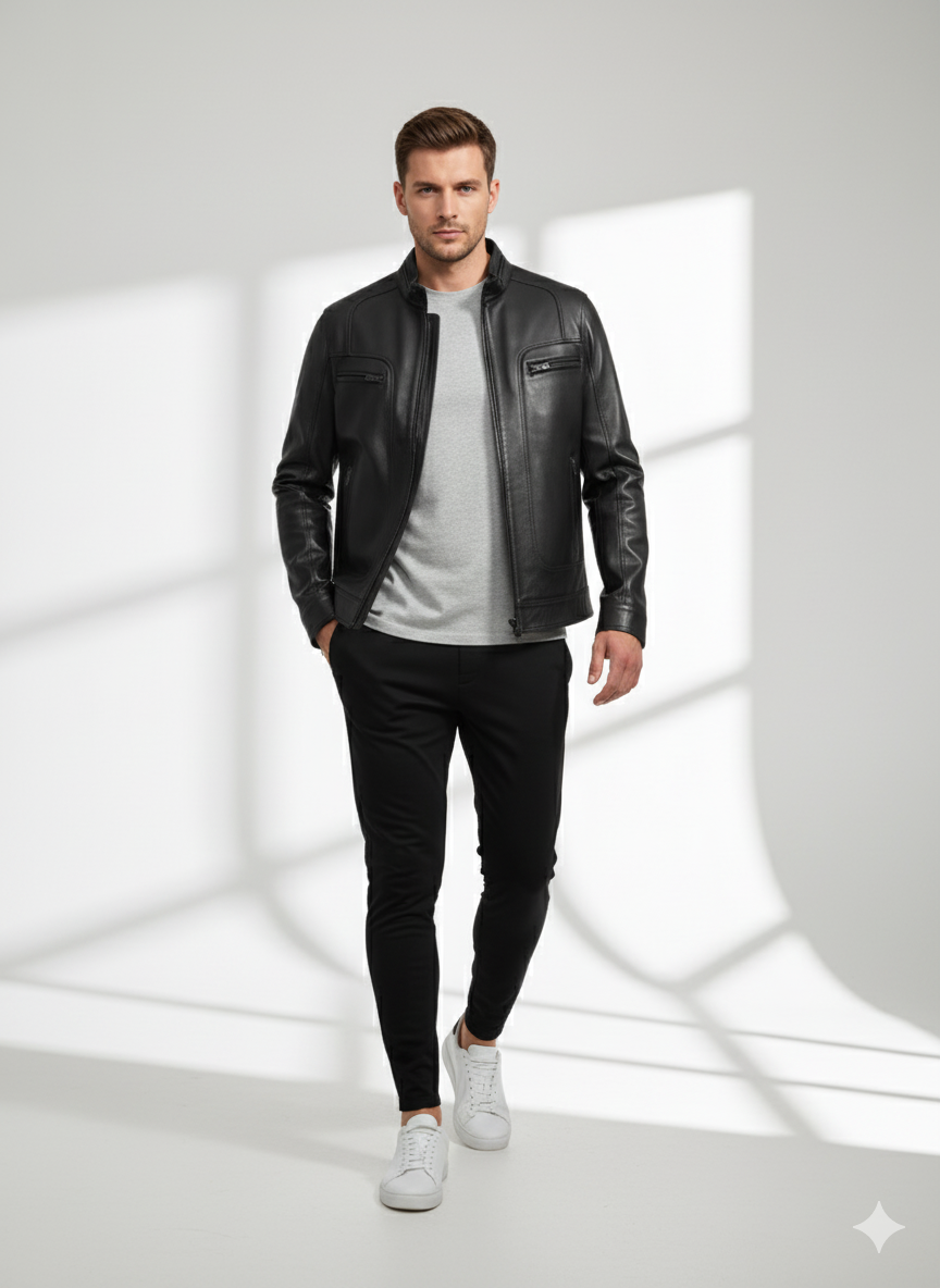 Leather Jacket – “Malik”