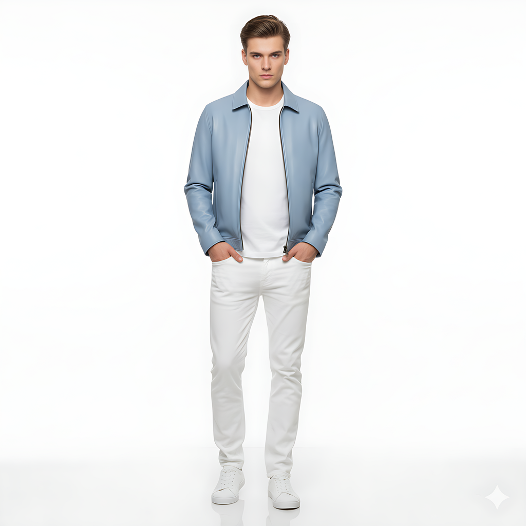 Men’s Lambskin Leather Jacket – “Marvis”