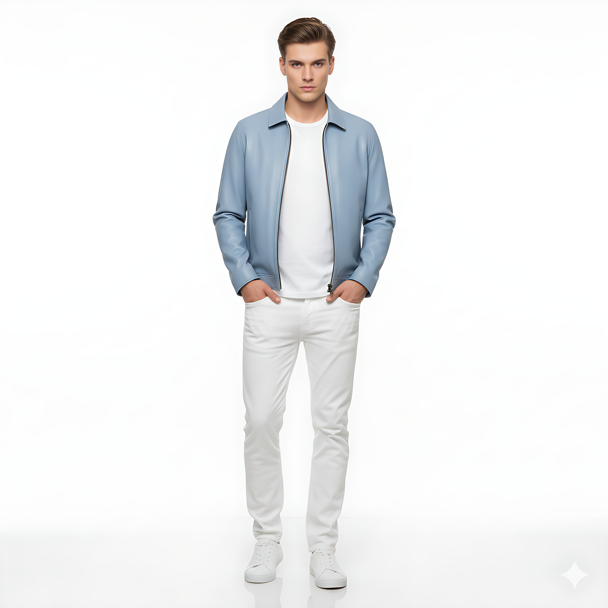 Men’s Lambskin Leather Jacket – “Marvis”