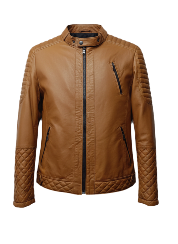 Camel Leather Jacket – COOPER