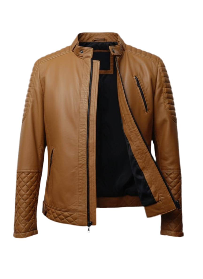 Camel Leather Jacket – COOPER