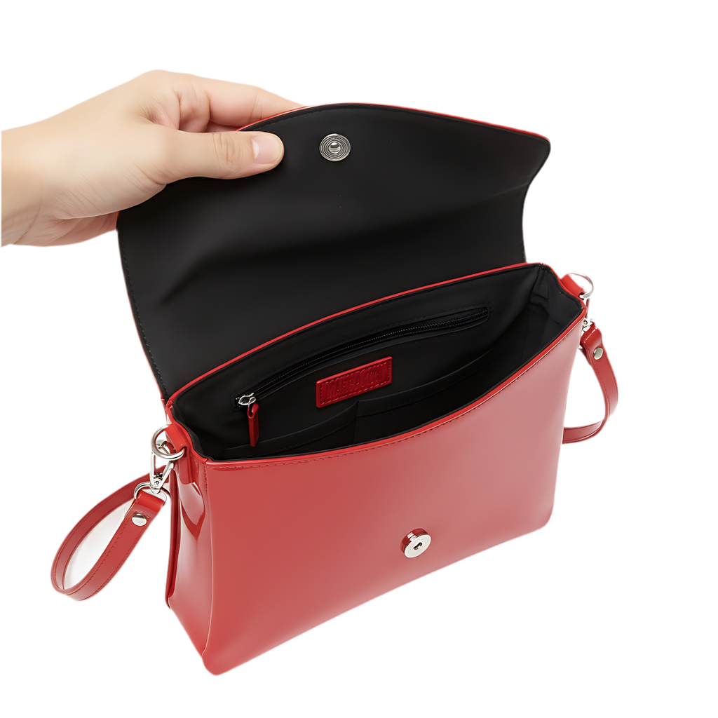 MARRAKCHI Pochette en cuir rouge Marrakchi