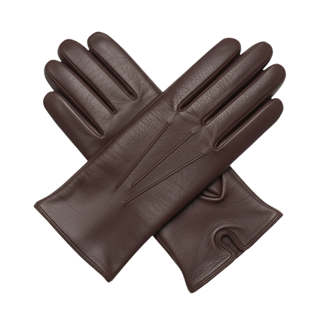 Gants en cuir pour hommes – doublure douce, plusieurs tailles et couleurs