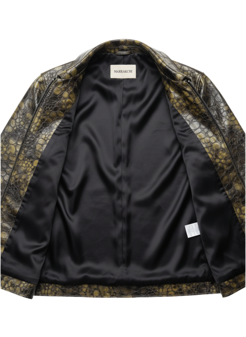 One in a Million Reptile Pattern Lambskin Jacket (LIMITED EDITION)