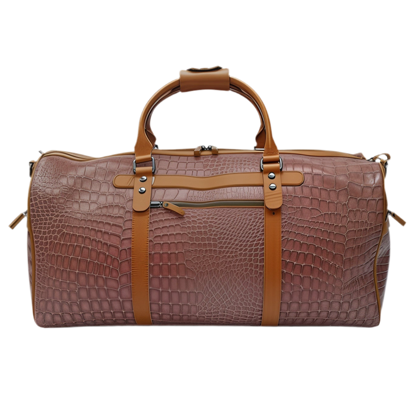 Men’s Weekend Bag – Marrakchi Cowhide Leather Snake Pattern