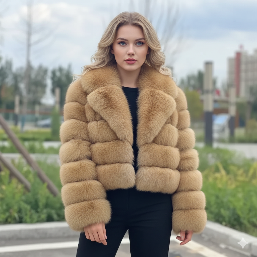 Amaya Fox Fur Coat – High Street Winter Luxury