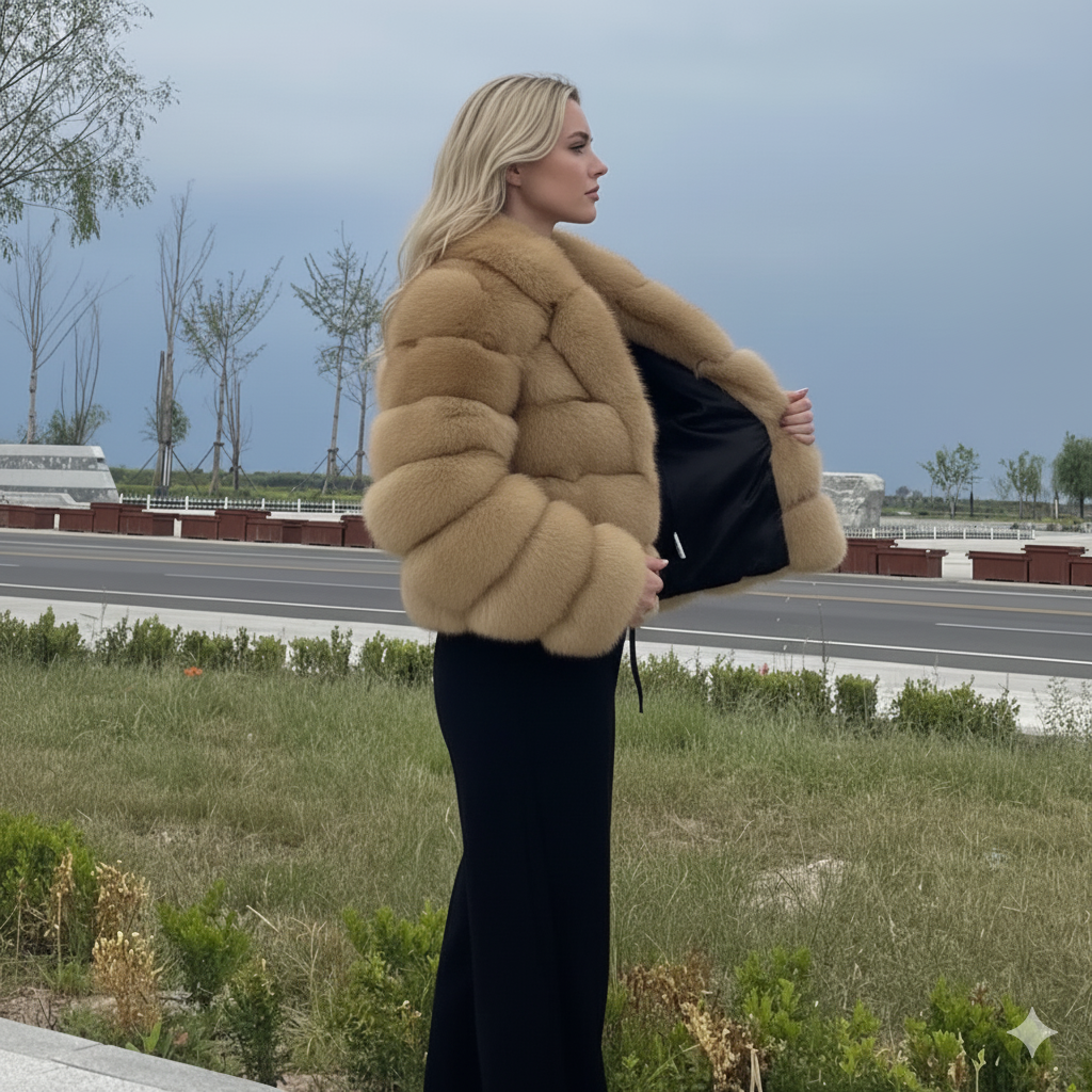Amaya Fox Fur Coat – High Street Winter Luxury