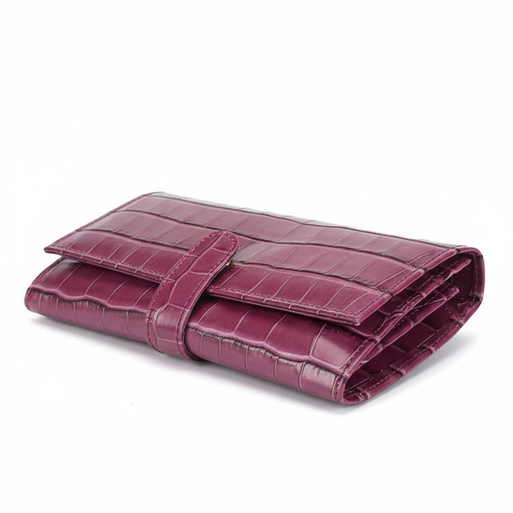 Gina Croco Leather Wallet