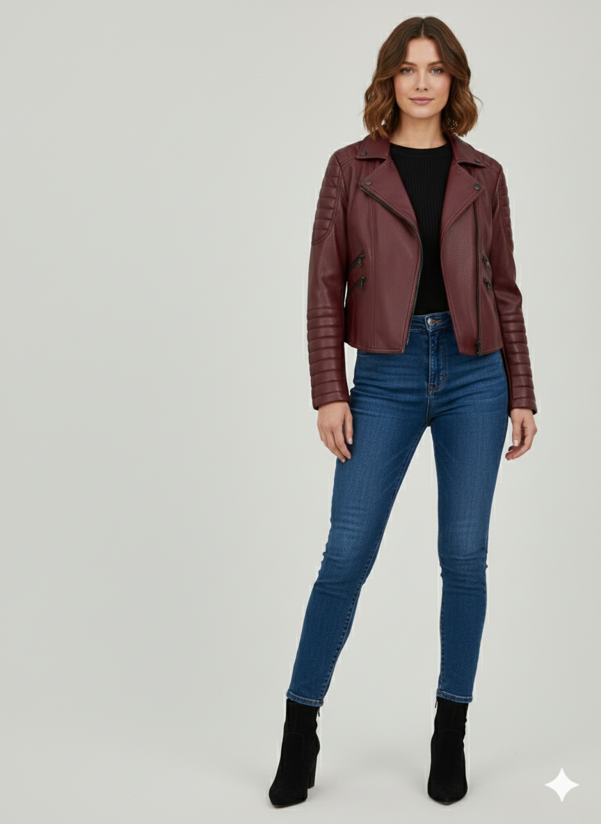 Majida Lambskin Leather Jacket – Marrakchi