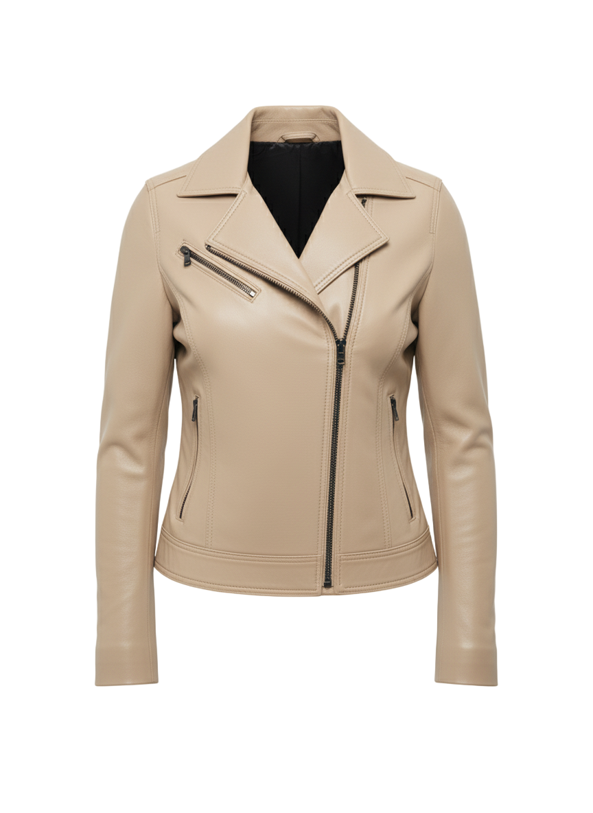 Zahra Lambskin Leather Jacket – Marrakchi