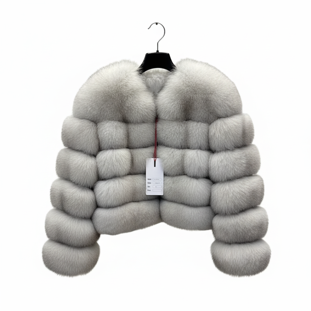 Adira Fox Fur Coat – Natural Winter Luxury