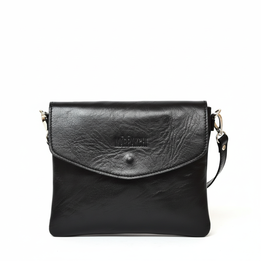 MARRAKCHI  Pochette en cuir Noir Marrakchi