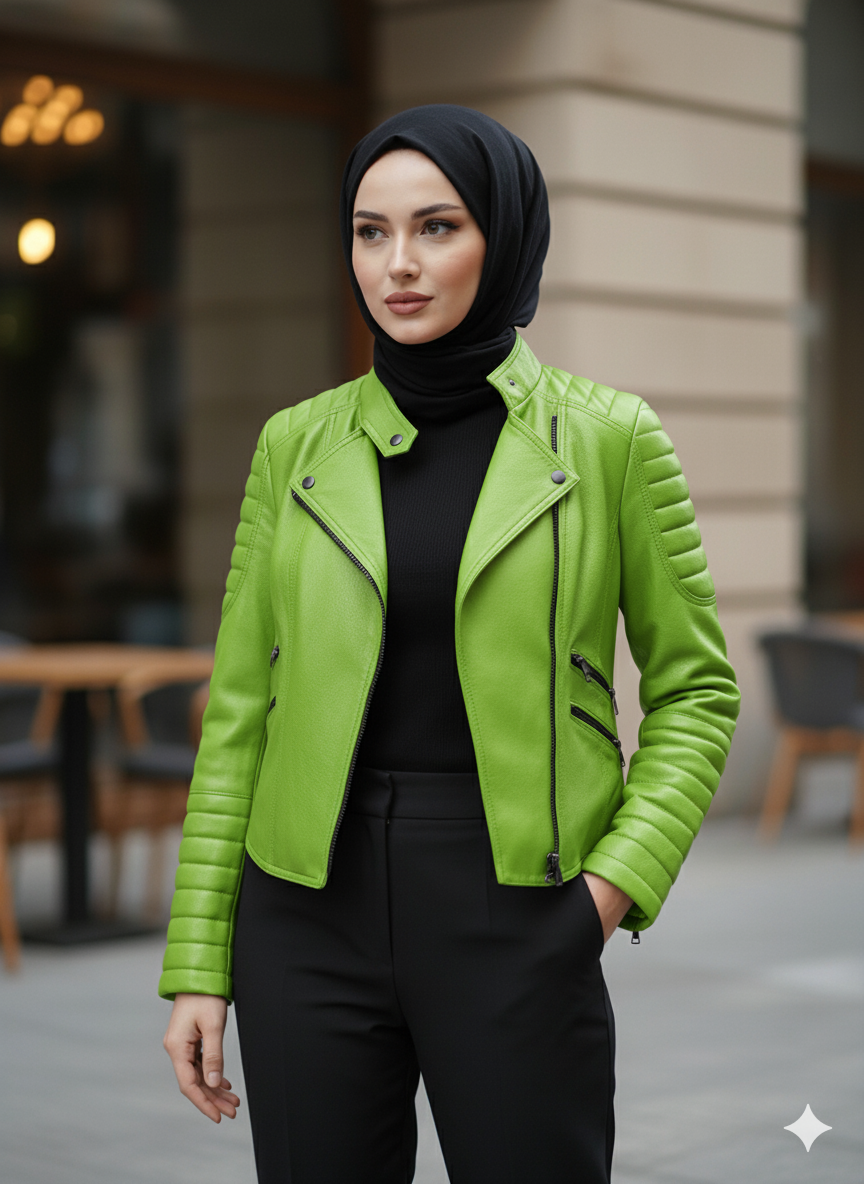 Majida Lambskin Leather Jacket – Marrakchi