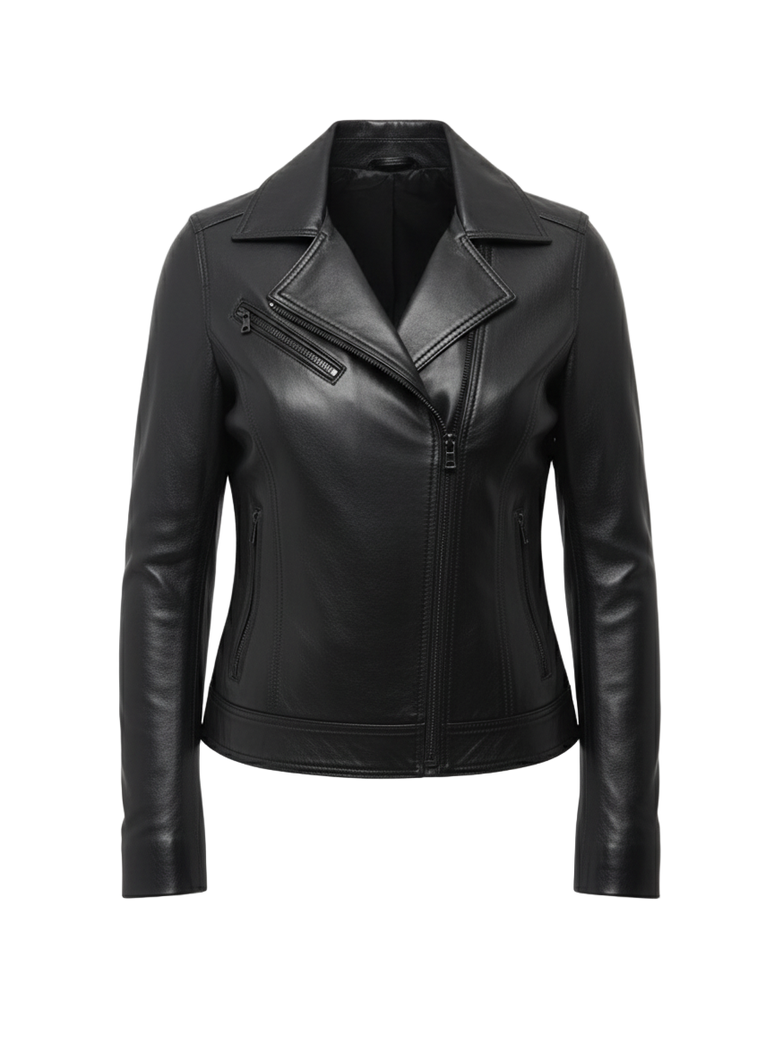 Zahra Lambskin Leather Jacket – Marrakchi