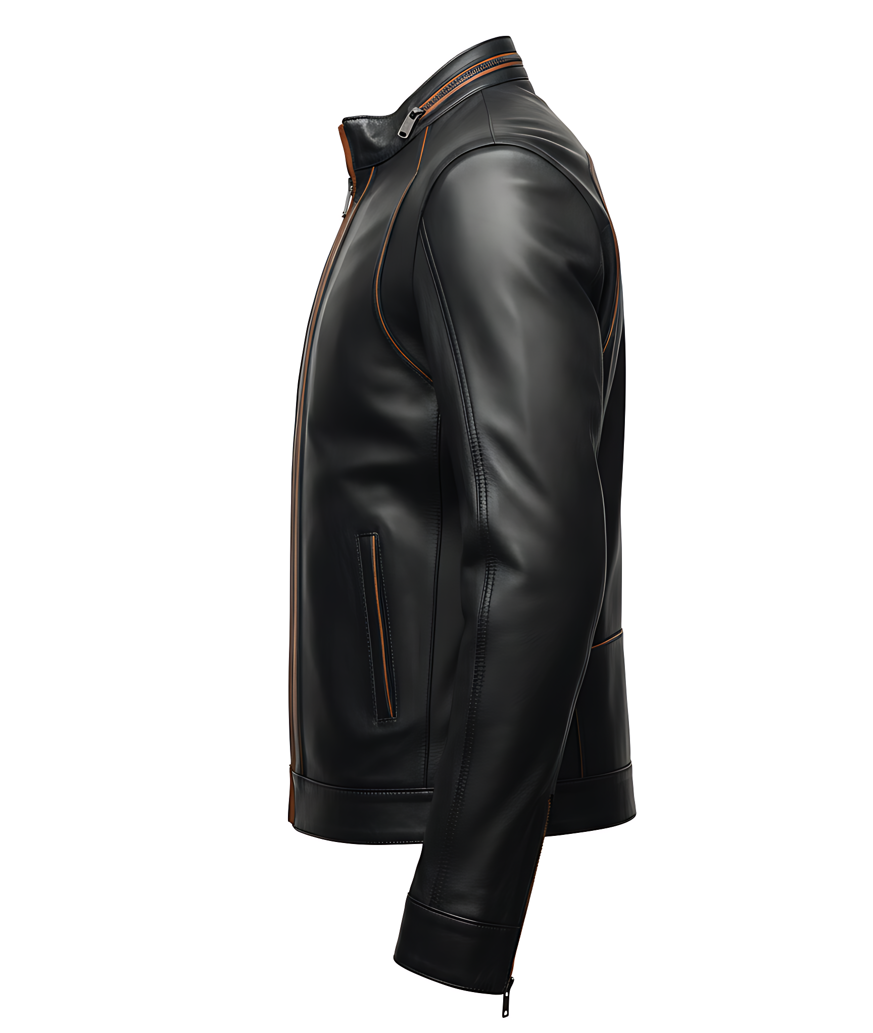 Lambskin Leather Jacket – “Drake Noir”