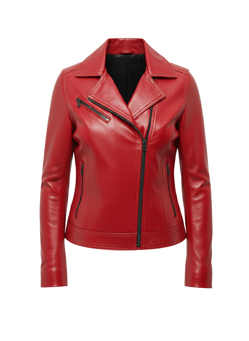 Zahra Lambskin Leather Jacket – Marrakchi