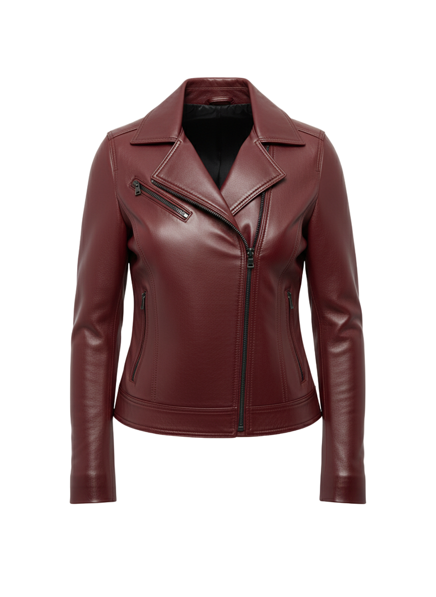 Zahra Lambskin Leather Jacket – Marrakchi