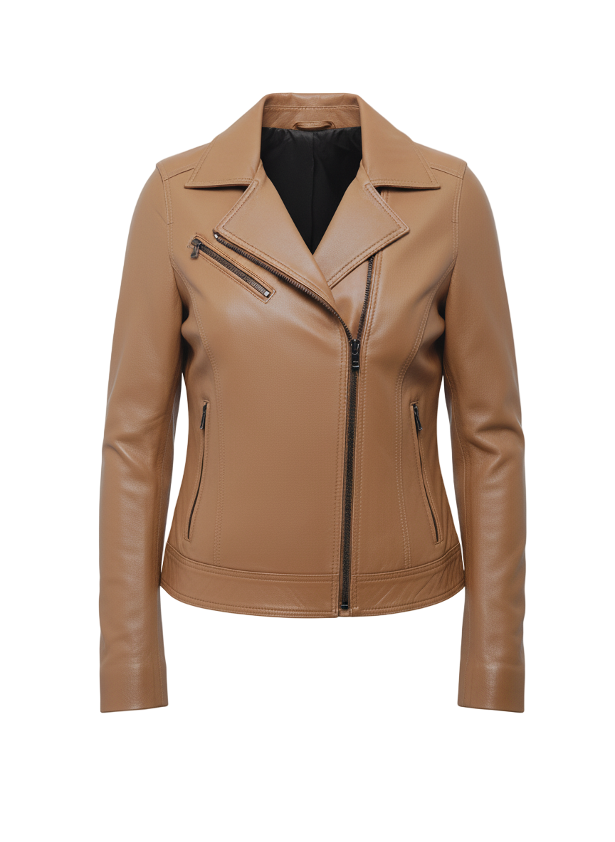 Zahra Lambskin Leather Jacket – Marrakchi