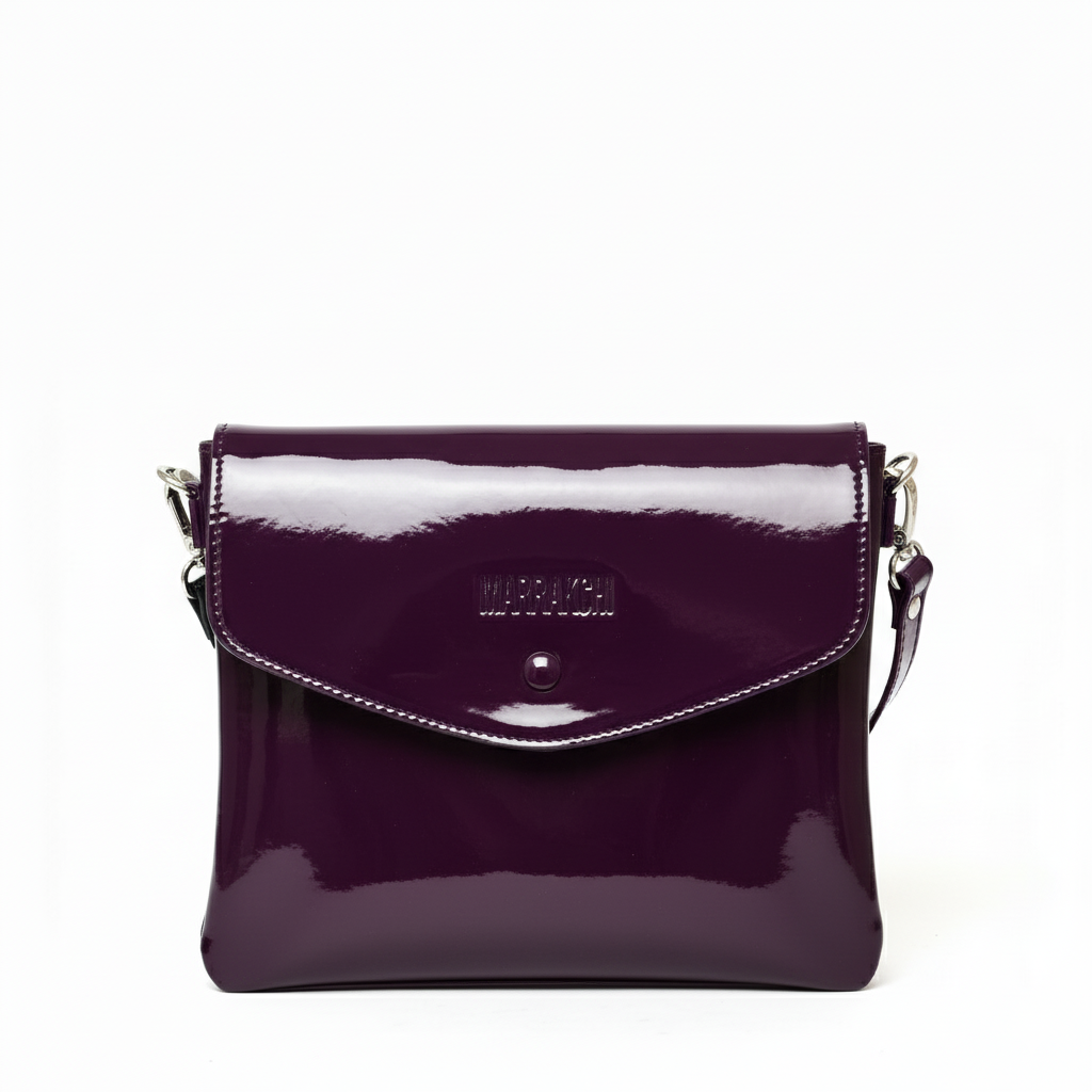 MARRAKCHI Pochette en cuir violet Marrakchi