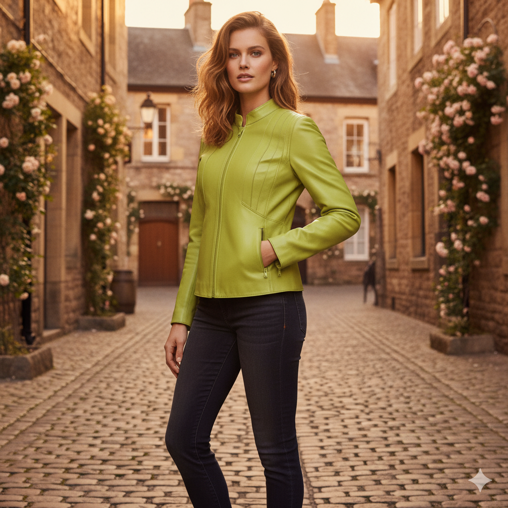 Duke Women’s Biker Leather Jacket