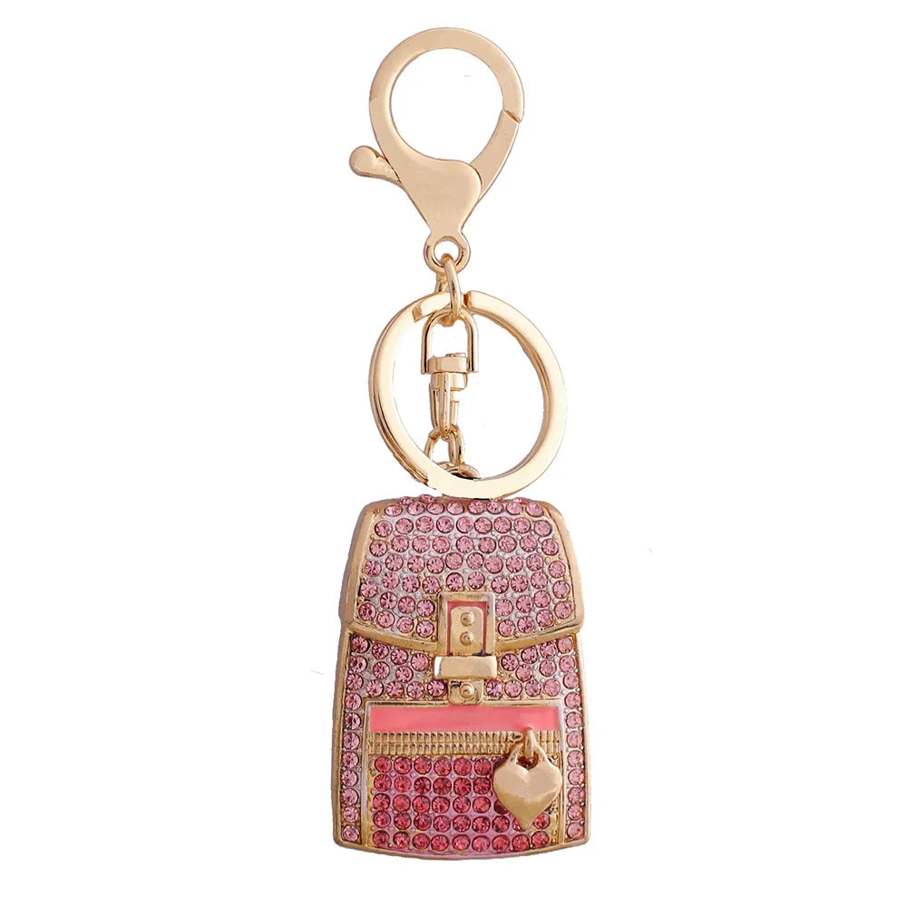 Mina Backpack Keychain – Luxury Mini Metal Charm
