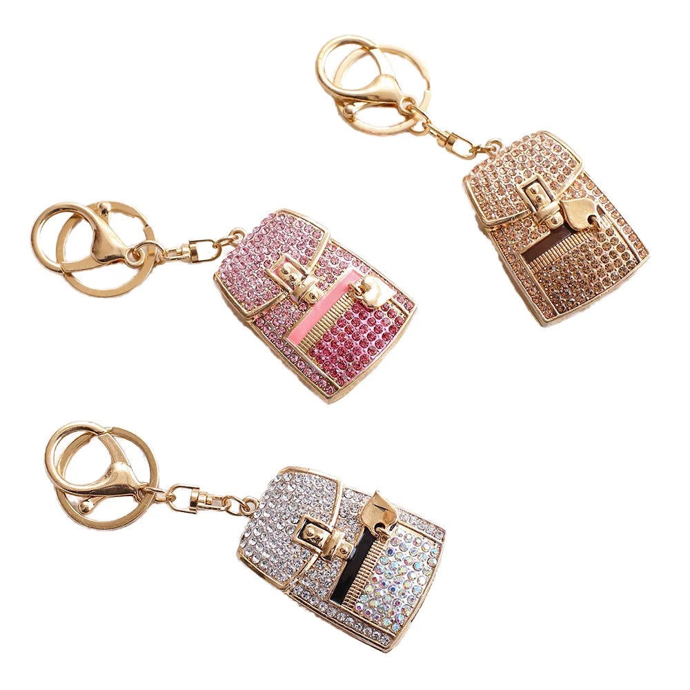 Mina Backpack Keychain – Luxury Mini Metal Charm