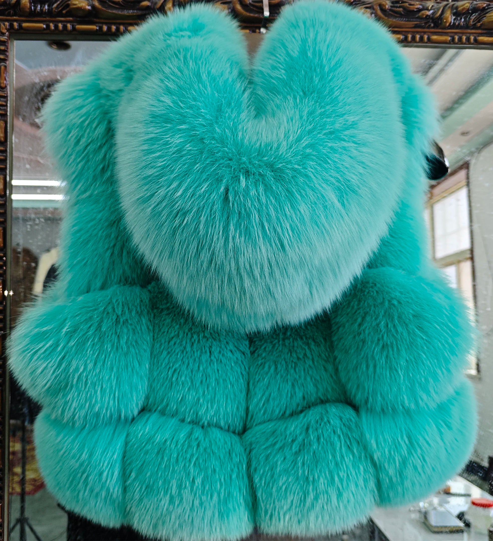 Real Silver Fox Fur Vest – Hooded Genuine Leather Sleeveless Jacket for Women