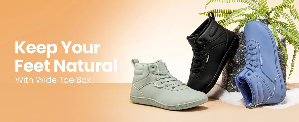 HOBIBEAR Unisex Winter Barefoot Ankle Shoes