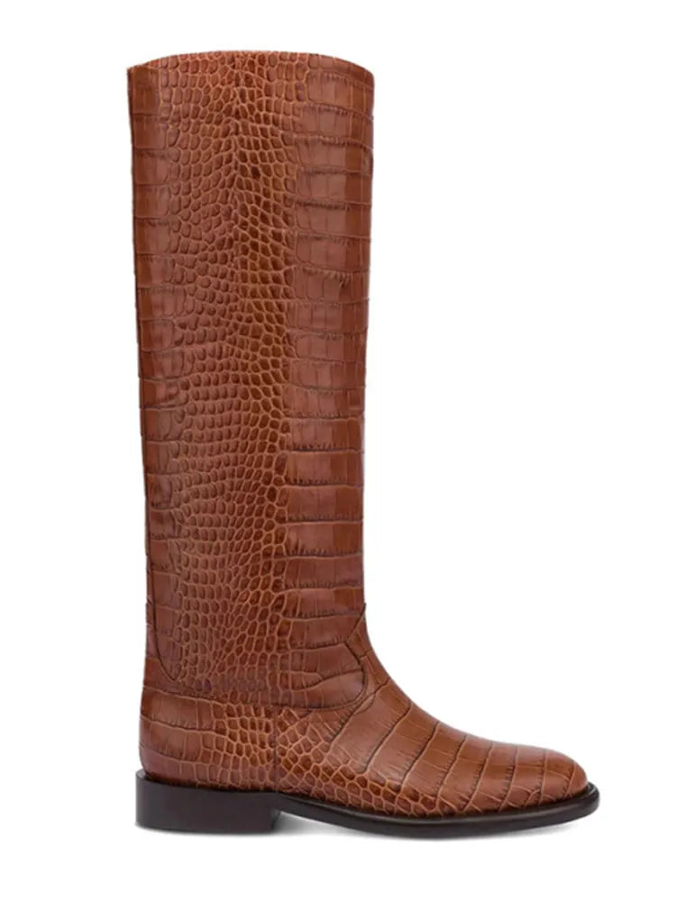 Knee-High Flat Boots – 2025 Autumn/Winter