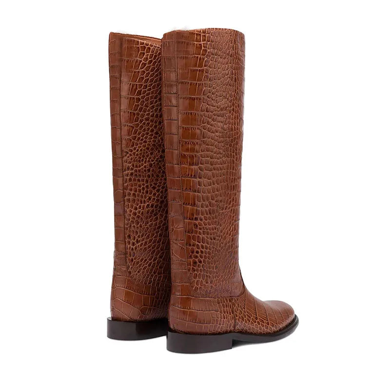 Knee-High Flat Boots – 2025 Autumn/Winter