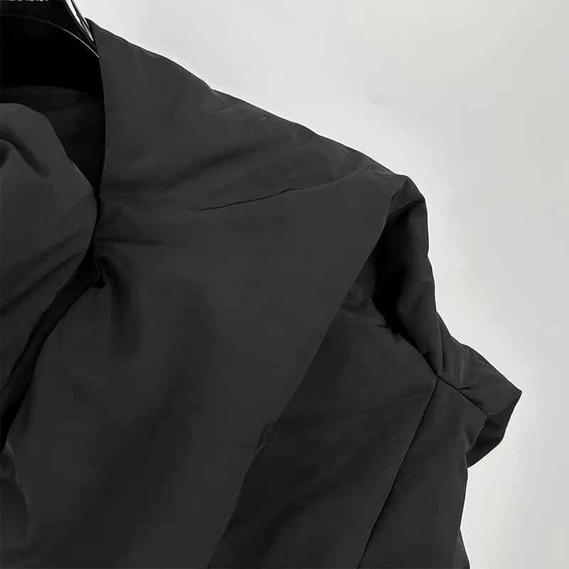 Marrakchi Women’s Asymmetric Thick Cotton Coat – High-Street Winter Statement Jacket