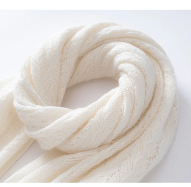 100% Cashmere Scarf – Autumn/Winter Dual-Use Shawl
