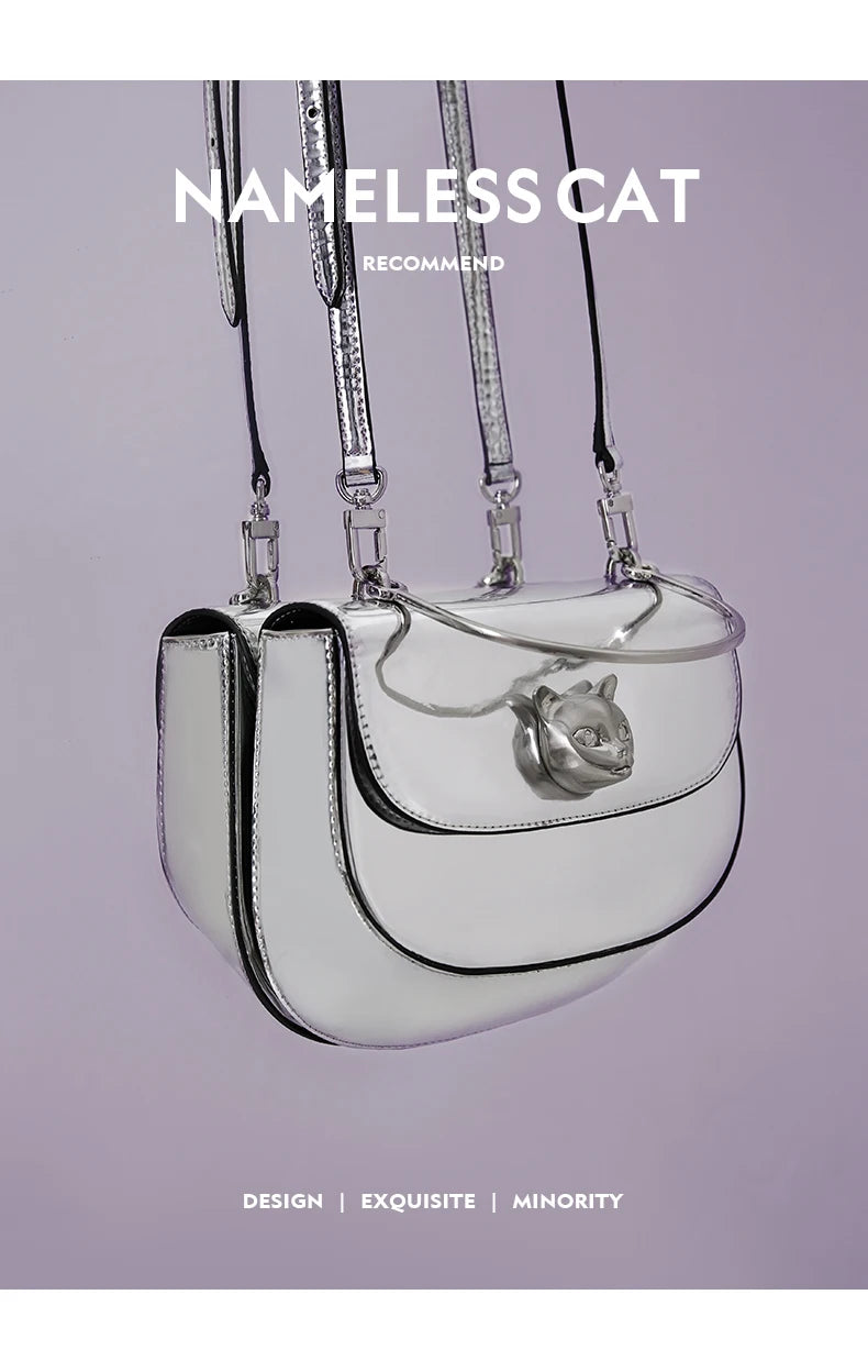 BAFELLI Marrakchi 2025 Cat Evening Leather Crossbody Bag