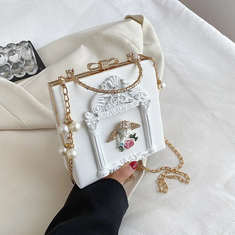 Luxury Fashion Flowers Crossbody Bag – Designer Leather Shoulder Bag for Women