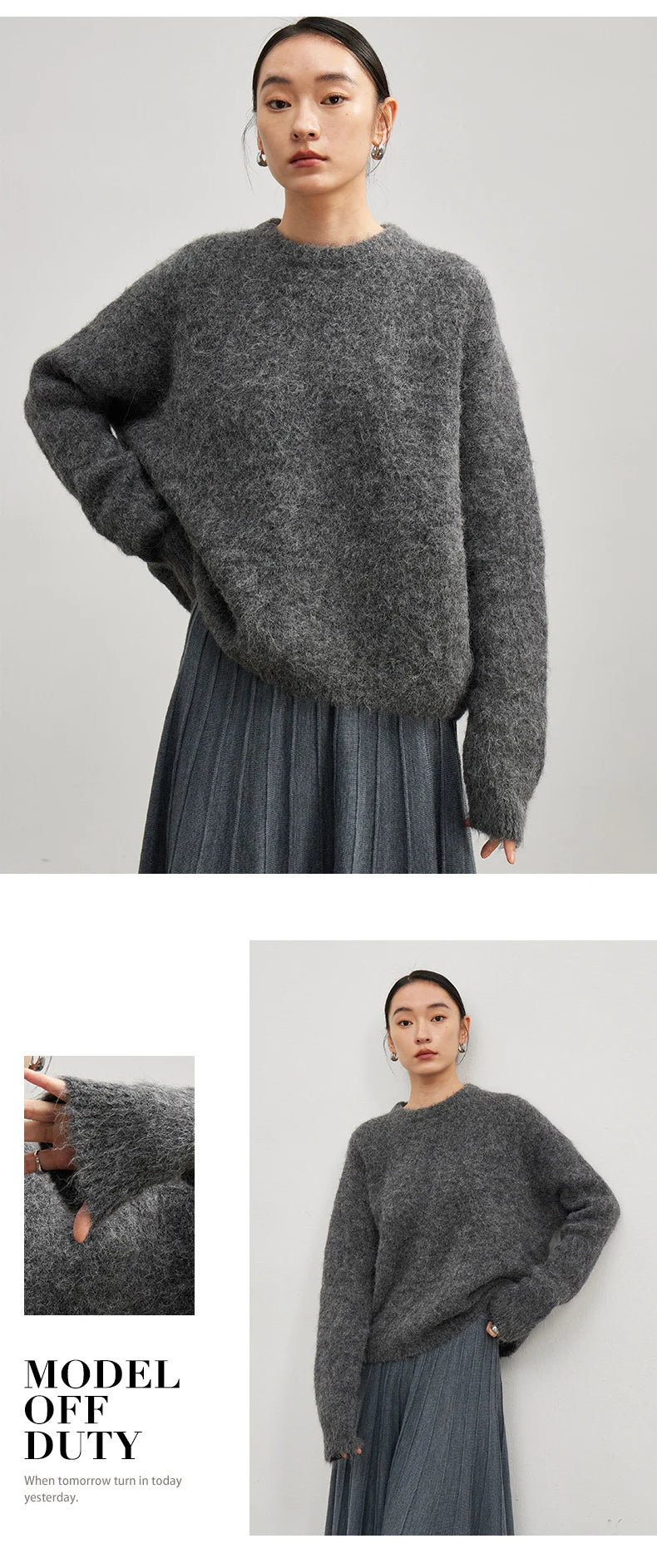 Warm Alpaca Pullover for Women – Fall/Winter 2025