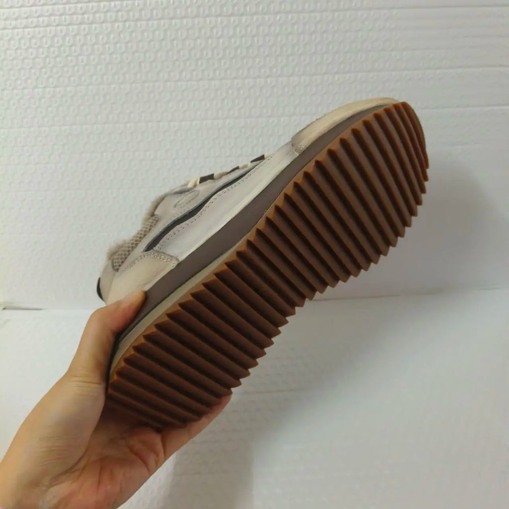 Koznoy Genuine Cow Suede Ankle Sneakers