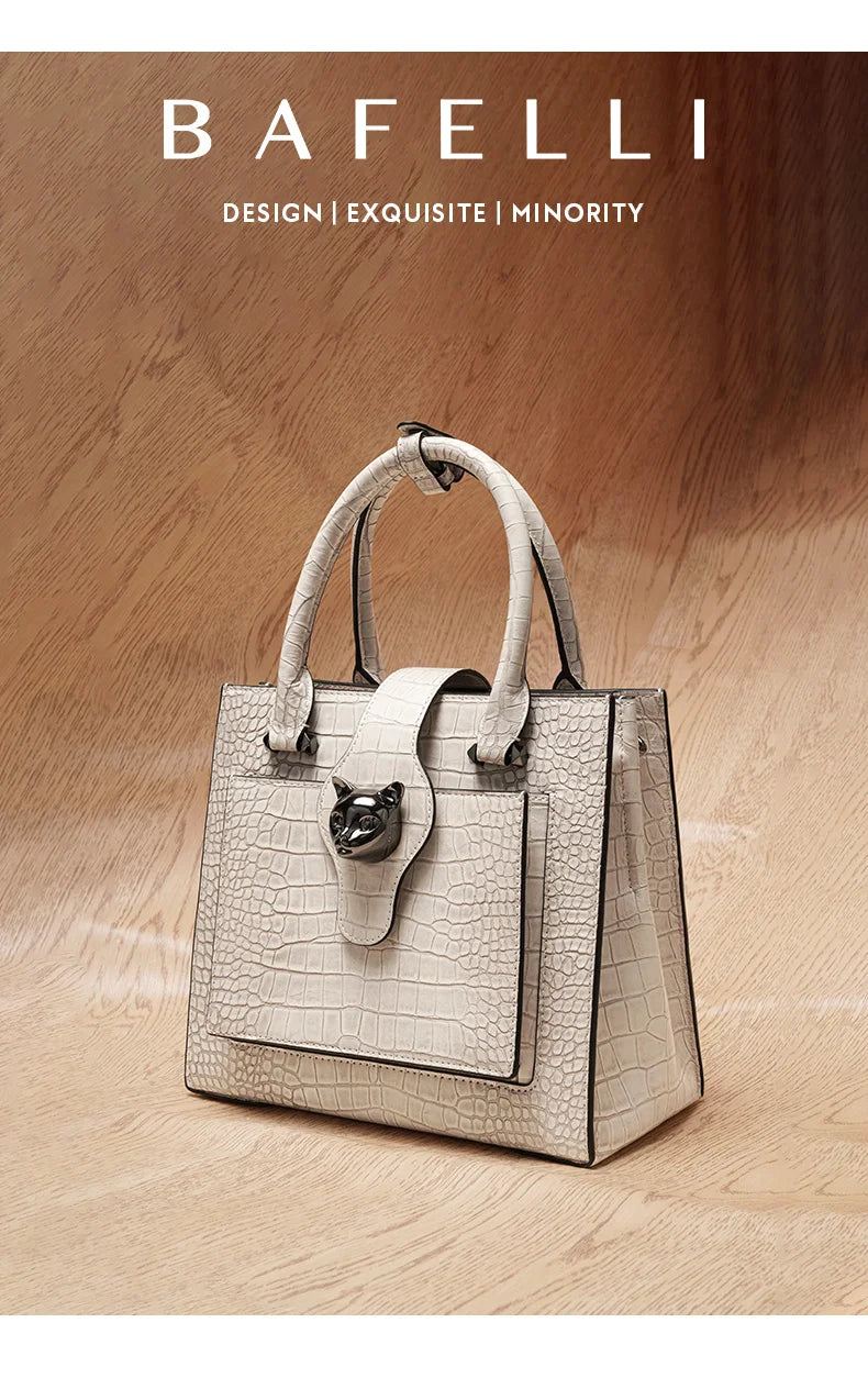 Bafelli Genuine Leather Business Tote Bag