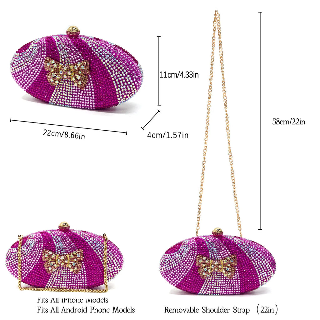 Rhinestone Heels & Handbag Set – Elegant Party Collection