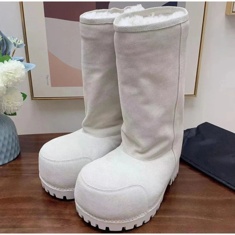 Snow Boots – Platform, Warm Cotton Lined Winter Boots 2025