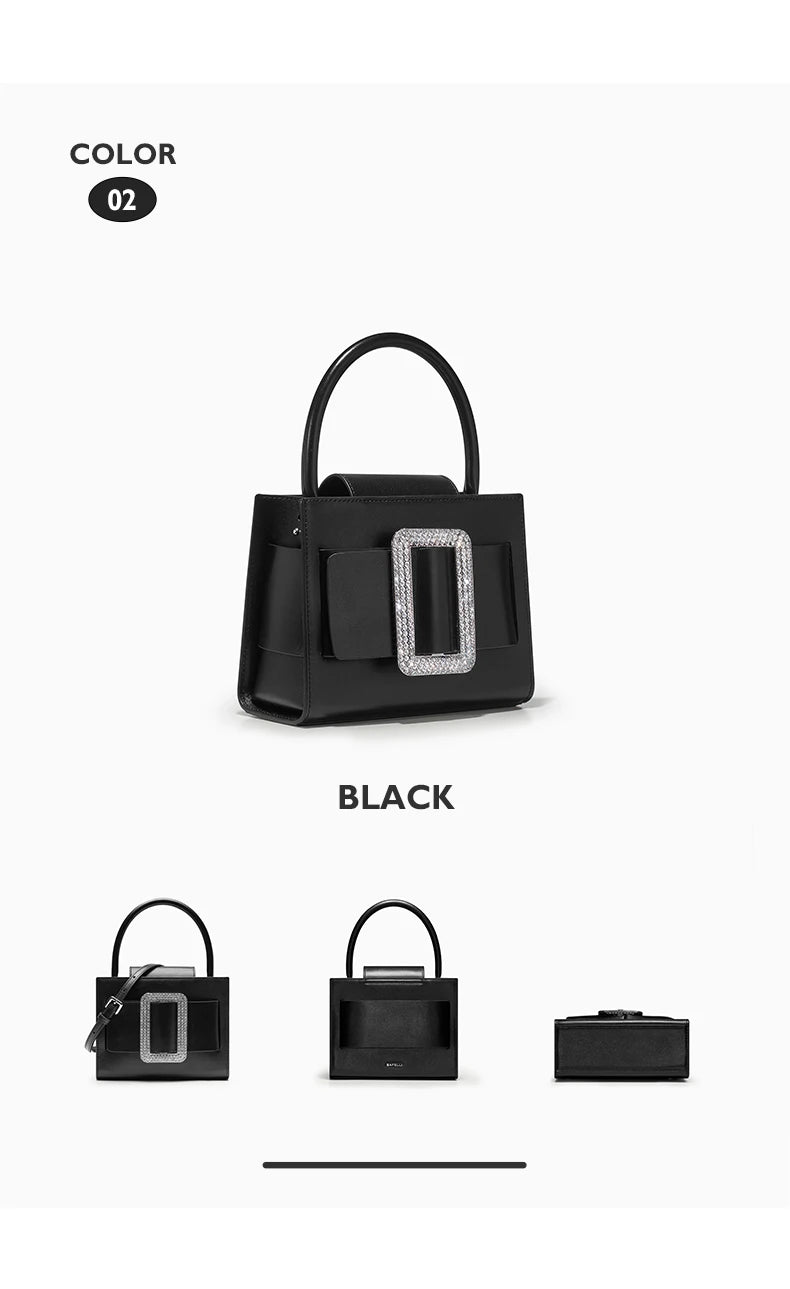 Crocodile Pattern Genuine Leather Messenger Bag